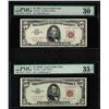 Image 1 : 1953B $5 Legal Tender Not PMG VF35EPQ & 1963 $5 Legal Tender Note PMG VF30EPQ