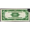 Image 2 : 1934 $500 Federal Reserve Note Light Green Seal-Corner Missing