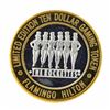 Image 2 : .999 Silver Flamingo Las Vegas Nevada $10 Casino Limited Edition Gaming Token