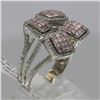 Image 4 : 18KT White Gold 2.04 ctw Fancy Pink Diamond Ring