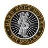 Image 1 : .999 Silver Hard Rock Hotel Las Vegas, Nevada $10 Casino Limted Edition Gaming T