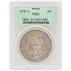 Image 1 : 1879-S $1 Morgan Silver Dollar Coin PCGS MS63