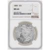 Image 1 : 1885 $1 Morgan Silver Dollar Coin NGC MS64