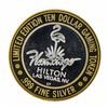 Image 1 : .999 Silver Flamingo Las Vegas Nevada $10 Casino Limited Edition Gaming Token