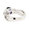 Image 3 : 14KT White Gold 1.01 ctw Sapphire and Diamond Ring