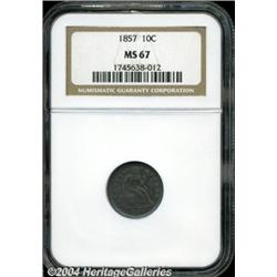 1857[10C] MS67 NGC.