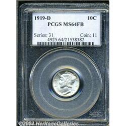 1919-D[10C] MS64 Full Bands PCGS.