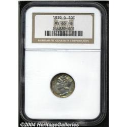 1919-D[10C] MS65 Full Bands NGC.
