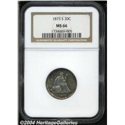 1875-S[20C] MS66 NGC.