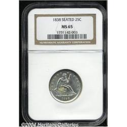 1838[25C] No Drapery MS65 NGC.