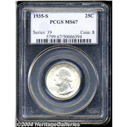 1935-S[25C] MS67 PCGS.