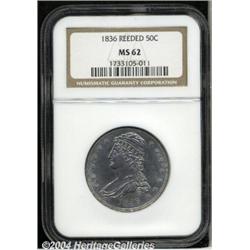 1836[50C] Reeded Edge MS62 NGC.