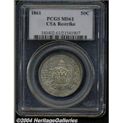 1861[50C] Scott Restrike MS61 PCGS.