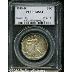 1919-D[50C] MS64 PCGS.