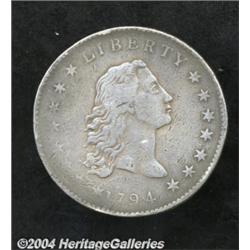 1794[S$1] VF30 Repaired, Cleaned Uncertified.