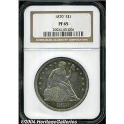 1870[S$1] PR65 NGC.