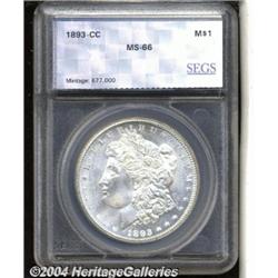 1893-CC $1 Morgan Dollar MS66 SEGS (MS65).