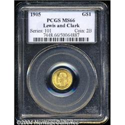 1905[G$1] Lewis and Clark MS66 PCGS.