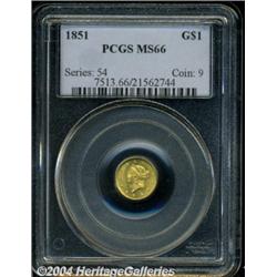 1851[G$1] MS66 PCGS.