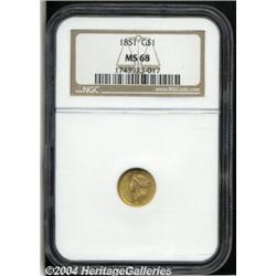 1851[G$1] MS68 NGC.