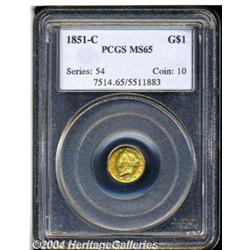 1851-C[G$1] MS65 PCGS.