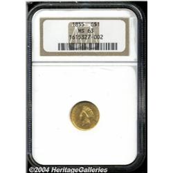 1855[G$1] MS63 NGC.