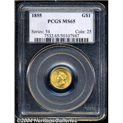 1855[G$1] MS65 PCGS.