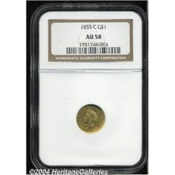 1855-C[G$1] AU58 NGC.