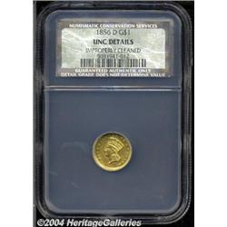 1856-D[G$1] Unc Details, Improperly Cleaned, NCS.