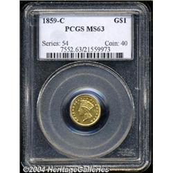 1859-C[G$1] MS63 PCGS.