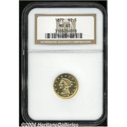1872[$2 1/2] MS63 NGC.