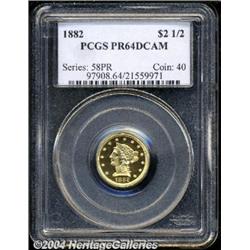 1882[$2 1/2] PR64 Deep Cameo PCGS.