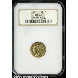1911-D[$2 1/2] MS62 NGC.