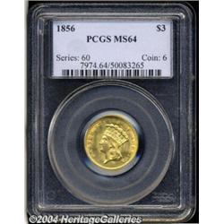 1856[$3] MS64 PCGS.