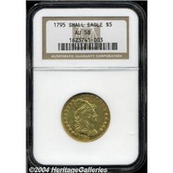 1795[$5] Small Eagle AU58 NGC.
