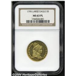 1795[$5] Large Eagle MS63 Prooflike NGC.