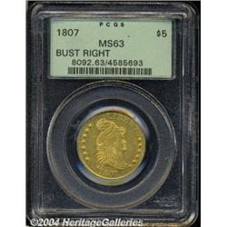 1807[$5] Bust Right MS63 PCGS.