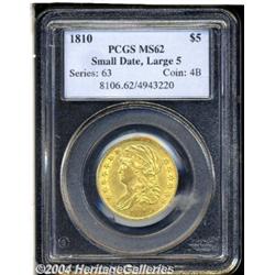 1810[$5] Small Date, Large 5 MS62 PCGS.