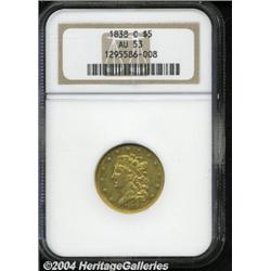 1838-C[$5] AU53 NGC.