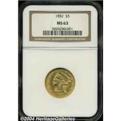 1852[$5] MS63 NGC.