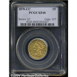 1870-CC[$5] XF40 PCGS.