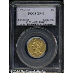 1870-CC[$5] XF40 PCGS.