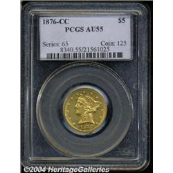 1876-CC[$5] AU55 PCGS.