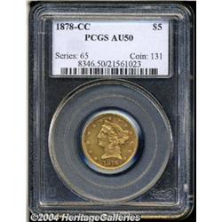 1878-CC[$5] AU50 PCGS.
