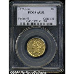 1878-CC[$5] AU53 PCGS.
