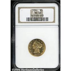1890[$5] MS68 NGC.