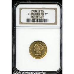 1899-S[$5] MS69 NGC.