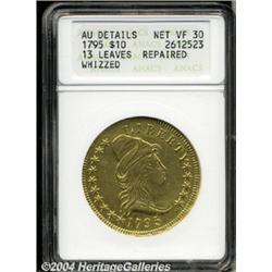 1795[$10] 13 Leaves--Repaired, Whizzed--ANACS. AU Details, Net VF30.