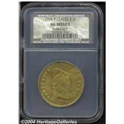 1795[$10] 9 Leaves AU Details, Burnished, NCS.
