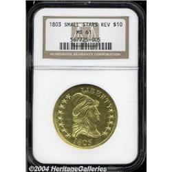 1803[$10] Small Stars Reverse MS61 NGC.